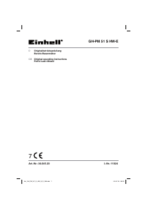 Handleiding Einhell GH-PM 51 S HW-E Grasmaaier