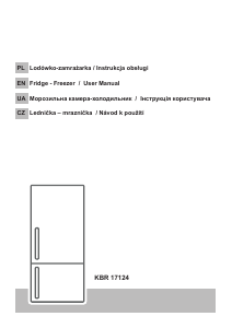 Instrukcja Kernau KBR 17124 Lodówko-zamrażarka