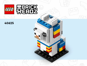 Bruksanvisning Lego set 40625 Brickheadz Lama