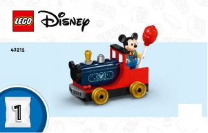 Vadovas Lego set 43212 Disney Disney šventinis traukinys​