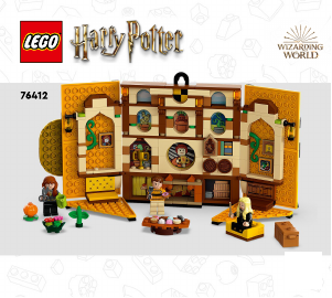 Manual Lego set 76412 Harry Potter Bandeira da Casa de Hufflepuff