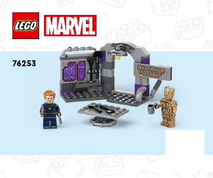 Vadovas Lego set 76253 Super Heroes Galaktikos sergėtojų būstinė