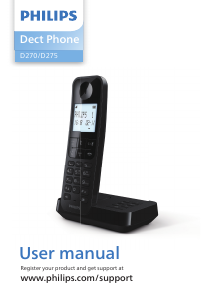 Manual Philips D2751B Wireless Phone