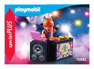 Manual Playmobil set 70882 Special DJ with turntables