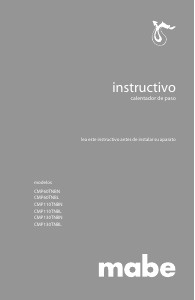 Manual de uso Mabe CMP110TNBL Calentador de agua