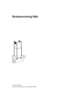 Bruksanvisning Silverline SL3283 RF Mensa Köksfläkt