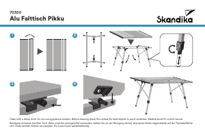 Bedienungsanleitung Skandika 70350 Pikku Gartentisch