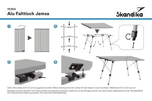 Bedienungsanleitung Skandika 70360 Jamsa Gartentisch