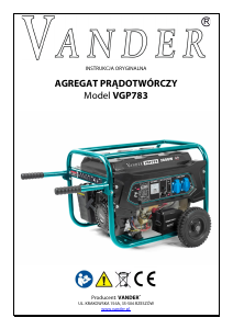 Instrukcja Vander VGP783 Generator