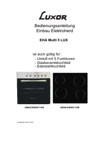Bedienungsanleitung Luxor EHA MULTI 5 LUX Herd