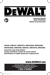 Mode d’emploi DeWalt DWE4559N Meuleuse angulaire