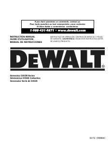 Handleiding DeWalt DXGN010WK Generator