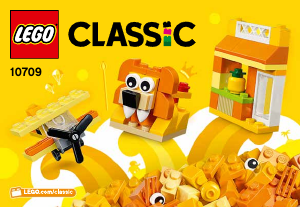 Instrukcja Lego set 10709 Classic Pomarańczowy zestaw kreatywny