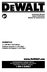 Mode d’emploi DeWalt DCMWP233U2 Tondeuse à gazon