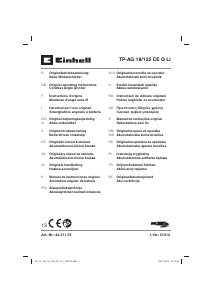 Instrukcja Einhell TP-AG 18/125 CE Q Li-Solo Szlifierka kątowa