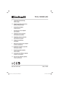 Manual Einhell TE-CL 18/2500 LiAC-Solo Flashlight