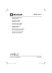 Manuale Einhell GC-CG 18/1 Li-Solo Tagliabordi