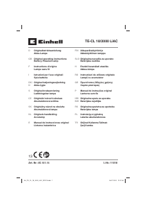 Manual Einhell TE-CL 18/2000 LiAC-Solo Candeeiro