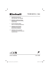 Priročnik Einhell TE-SM 36/210 Li-Solo Stabilna kotna žaga