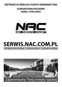 Instrukcja NAC TIP80-CR950 Kultywator