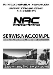 Instrukcja NAC SHE280S-BOX-G Rozdrabniacz