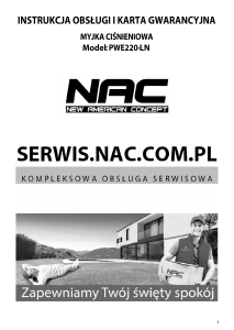 Instrukcja NAC PWE220-LN Myjka ciśnieniowa