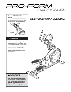 Handleiding Pro-Form Carbon EL Crosstrainer