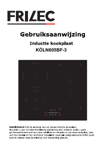 Handleiding Frilec KOLN605BF-3 Kookplaat