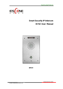 Handleiding Escene IS710 Intercomsysteem