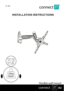 Handleiding Connect IT Cl-40 Muurbeugel