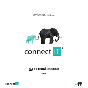 Manuál Connect IT Cl-141 Rozbočovač USB