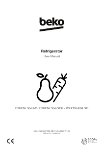 Manual BEKO B3RCNE404HXB Fridge-Freezer