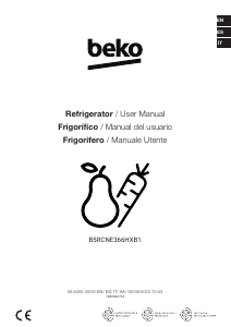 Manual de uso BEKO B5RCNE366HXB1 Frigorífico combinado