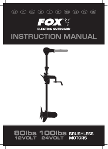 Handleiding FOX 100lbs / 24 Volt Buitenboordmotor