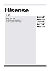 Manual Hisense GM773XF Hob