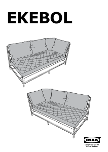 Manual IKEA EKEBOL Sofá