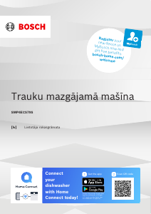 Rokasgrāmata Bosch SMP4ECS79S Trauku mašīna