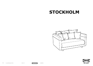 Bruksanvisning IKEA STOCKHOLM 2017 (161x112x72) Soffa