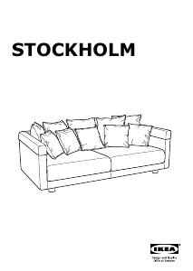 Bruksanvisning IKEA STOCKHOLM 2017 (210x112x72) Soffa