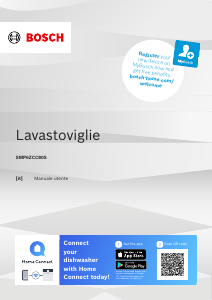 Manuale Bosch SMP6ZCC80S Lavastoviglie
