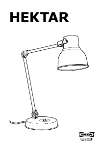 Bruksanvisning IKEA HEKTAR (desk) Lampa