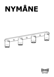 Посібник IKEA NYMANE (4 spots) Лампа