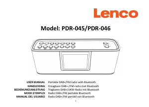 Mode d’emploi Lenco PDR-046GY Radio