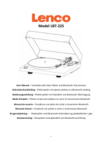 Manual de uso Lenco LBT-225WA Giradiscos