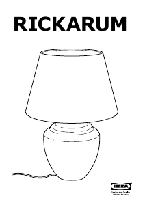 Käyttöohje IKEA RICKARUM Lamppu