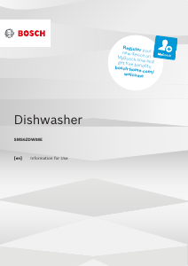 Manual Bosch SMS6ZDW08EB Dishwasher