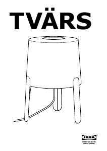 Priročnik IKEA TVARS Svetilka