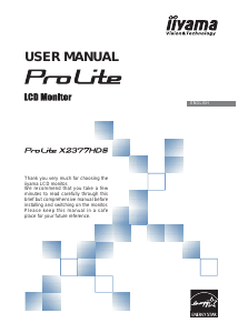 Handleiding iiyama ProLite X2377HDS LCD monitor