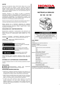 Instrukcja Honda GC160 Silnik