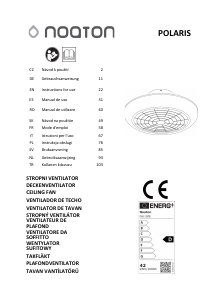 Manuale Noaton 11045B Polaris Ventilatore da soffitto